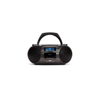AIWA Boomblaster DAB+, Kassette, Bluetooth og CD Sort