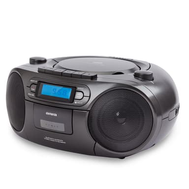 AIWA Boomblaster FM, Kassette, Bluetooth og CD Sort