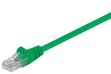 CAT 5e patchkabel, U/UTP, grønn