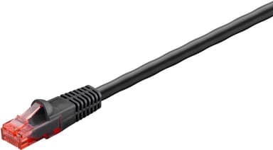 CAT 6 ledning for utendørs patcher, U/UTP, svart