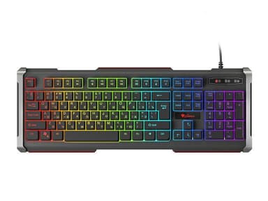 Genesis Rhod 400 RGB Gaming-tastatur, RGB LED-lys, RU, Sort, Kablet