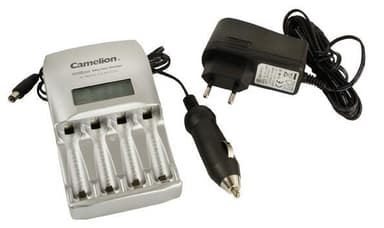 Camelion Ultra Fast batterilader BC-0907 1-4 AA/AAA Ni-MH-batterier, pulsladningsteknologi