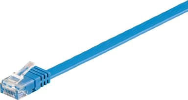 Goobay CAT 6 Flat-patch-kabel, U/UTP, blå