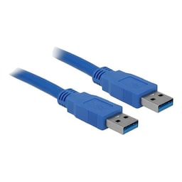 Delock kabel USB 3.0 Type-A plugg> USB 3.0 Type-A plugg 3 m blå