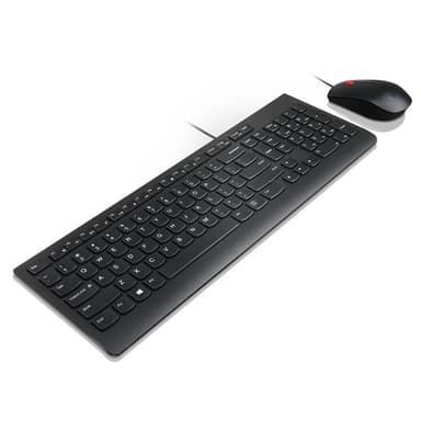 Lenovo Essential Wired Keyboard and Mouse Combo Tastaturoppsett russisk, svart, russisk / kyrillisk