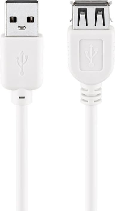 USB 2.0 Hi-Speed skjøtekabel, hvit