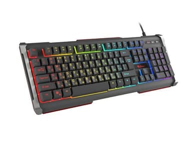 Genesis Rhod 400 RGB Gaming-tastatur, RGB LED-lys, RU, Sort, Kablet