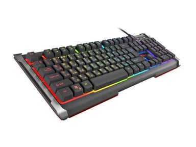 Genesis Rhod 400 RGB Gaming-tastatur, RGB LED-lys, RU, Sort, Kablet