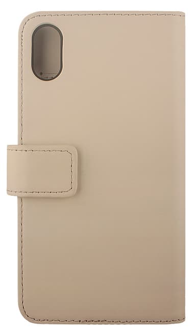 La Vie iPhone XR lommebokdeksel i skinn (krembeige)