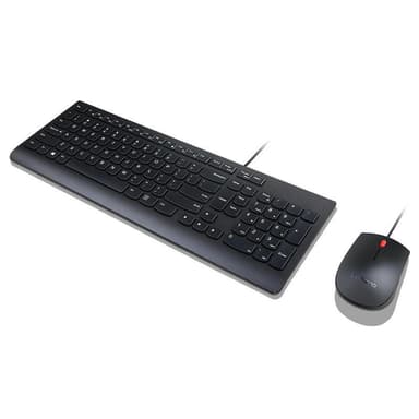 Lenovo Essential Wired Keyboard and Mouse Combo Tastaturoppsett russisk, svart, russisk / kyrillisk