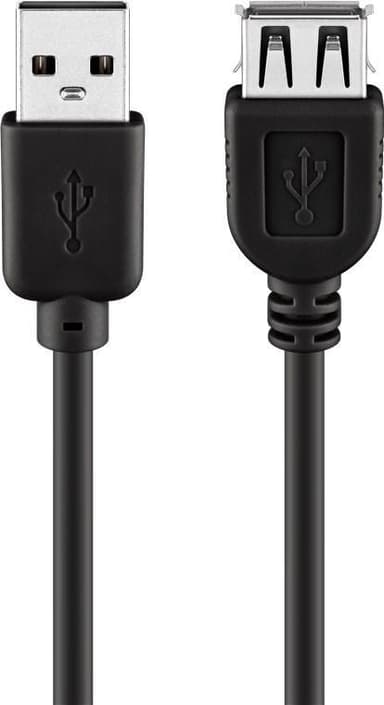 Goobay USB 2.0 Hi-Speed skjøtekabel, svart