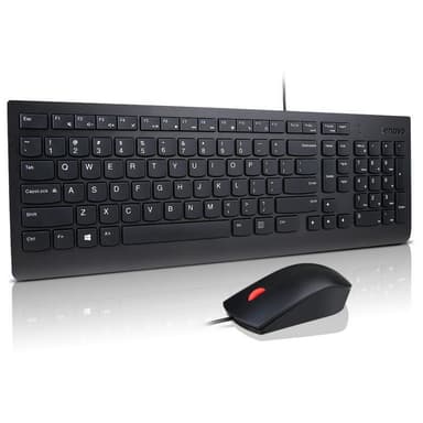 Lenovo Essential Wired Keyboard and Mouse Combo Tastaturoppsett russisk, svart, russisk / kyrillisk