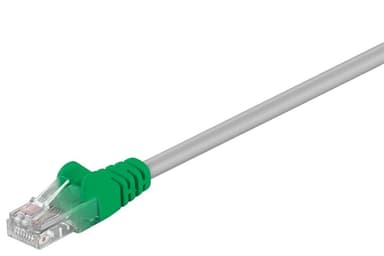 Goobay CAT 5e Crossover-patch-kabel, U/UTP, grågrønn