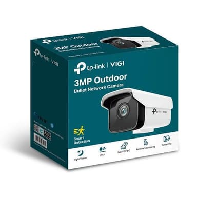 TP-LINK Utendørs bullet-nettverkskamera VIGI C300P-6 3 MP, 4 mm / 6 mm, Power over Ethernet (PoE), IP67, H.264+ / H.264
