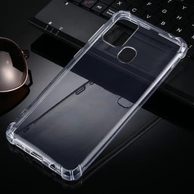 Gjennomsiktig deksel med utstikkende kanter til Samsung Galaxy M31