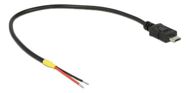 Delock kabel USB 2.0 Micro-B hann> 2 x åpne ledninger, strøm 20 cm