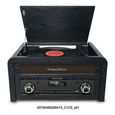 MT-115 W Platespiller Mikrosystem FM BT CD USB Retro