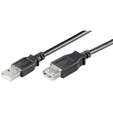 Goobay USB 2.0 Hi-Speed forlengelseskabel USB 2.0 hann (type A), USB 2.0 hunn (type A), 3 m, Svart