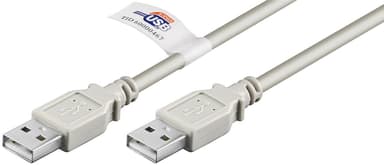Goobay USB 2.0 Hi-Speed-kabel med USB-sertifikat, grå