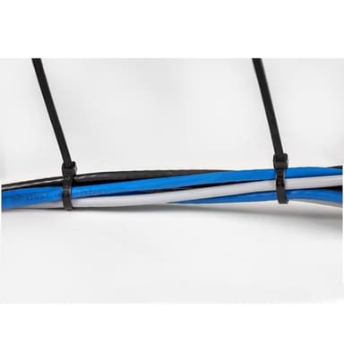 StarTech.com CBMZT10BK, Frigjørbart buntebånd, Nylon, Plast, Sort, 6,8 cm, V2,