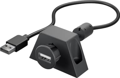 Goobay USB 2.0 Hi-Speed skjøtekabel med monteringsbrakett, sort