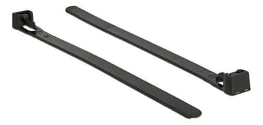 Delock Kabelbindere gjenbrukbare varmebestandige 150x7,5 mm 100 deler svart