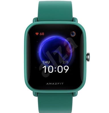 Amazfit Bip U Smartklokke, GPS (satellitt), AMOLED-skjerm, Berøringsskjerm, Pulsmåler, Aktivitetsovervåking 24/7, Vanntett, Bluetooth, Grønn