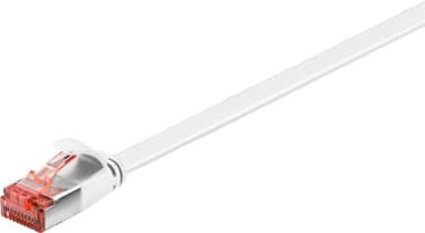 Goobay CAT 6 flat patch-kabel, U/FTP, hvit