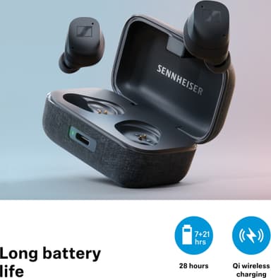 Sennheiser Momentum 3 helt trådløse in-ear hodetelefoner (grafitt)