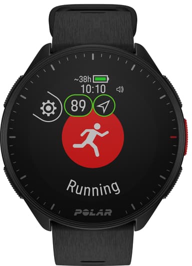 Polar Pacer sportsklokke S/L (sort)