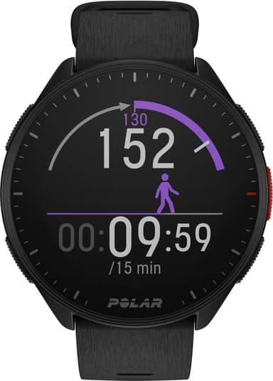 Polar Pacer sportsklokke S/L (sort)