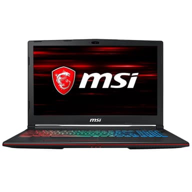 MSI GP63 8RE-651NE Leopard 15,6" bærbar gaming-PC (sort) MSI GP63 8RE-651NE Leopard 15,6" bærbar gaming-PC (sort)
