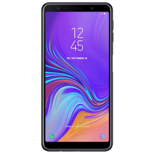 Samsung Galaxy A7 2018 smarttelefon (sort)