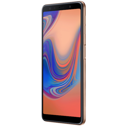 Samsung Galaxy A7 2018 smarttelefon (gull)