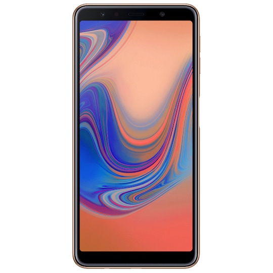 Samsung Galaxy A7 2018 smarttelefon (gull)