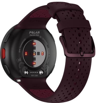 Polar Pacer Pro sportsklokke S/L (rødbrun/plomme)