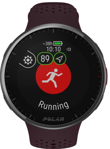 Polar Pacer Pro sportsklokke S/L (rødbrun/plomme)