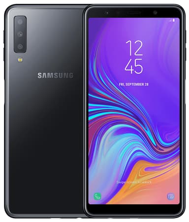 Samsung Galaxy A7 2018 smarttelefon (sort)