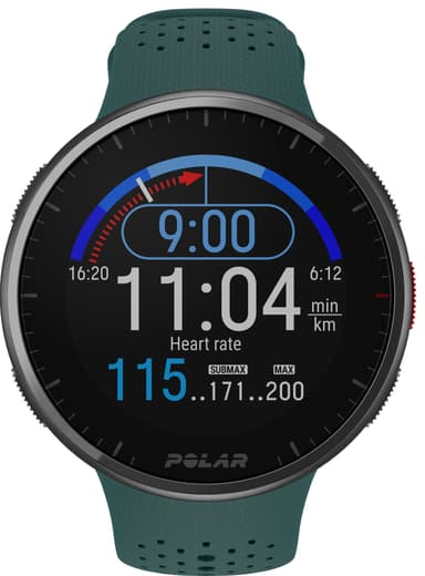 Polar Pacer Pro sportsklokke S/L (turkis/grønn)