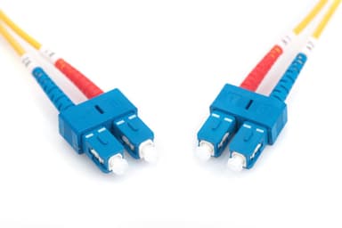Digitus Patch Cord FO, Duplex, SC til SC SM OS2 09/125 µ, 1 m Gul, SC, SC