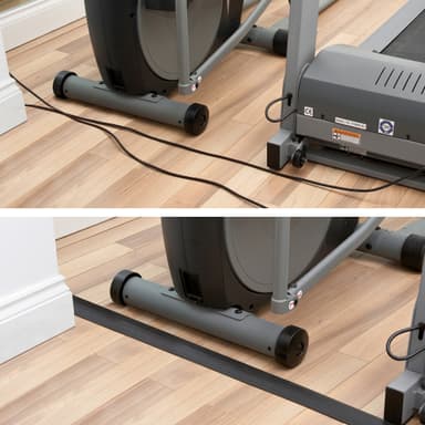 D-LINE Kabelkanal Gulv PVC Svart 1.8m