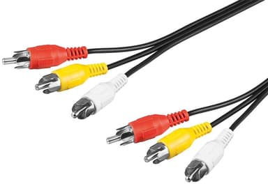Goobay Kompositt lyd/video-kontaktkabel  3x RCA