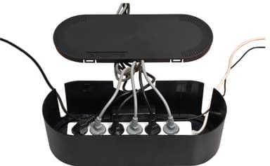 D-Line Cable Tidy Unit kabelskjuler, stor str. (sort)