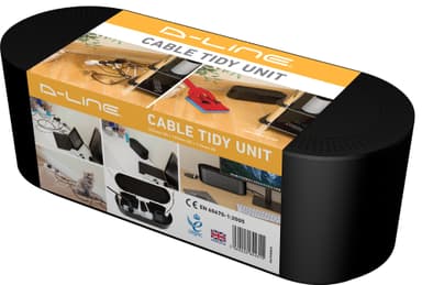 D-Line Cable Tidy Unit kabelskjuler, liten str. (sort)