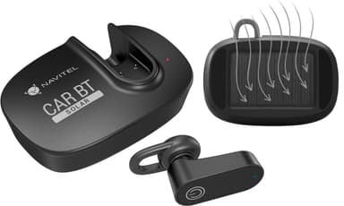 Navitel multifunksjonell Bluetooth -hodesett Solar Car BT Håndfri enhet, Bluetooth, svart, ladeindikator