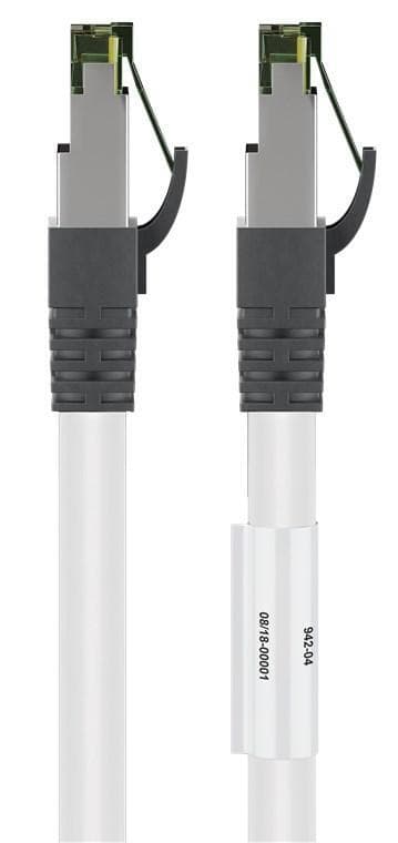 RJ45 (CAT 6A, 500 MHz) patchkabel med CAT 8.1 S / FTP råkabel, 15292
