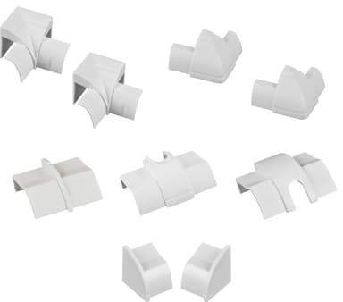 D-LINE tilkoblingspakke for kabler (hvit)