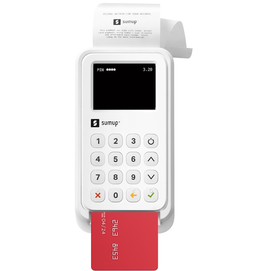 SumUp 3G trådløs betalingsterminal med kvitteringsprinter