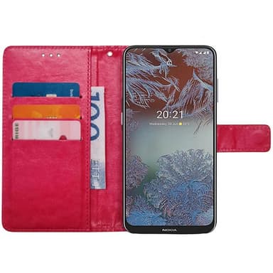 Mobil lommebok 3-kort Nokia G10 - Rosa