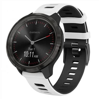 Twin Sport armbånd Garmin Vivomove 3 - Hvit/svart